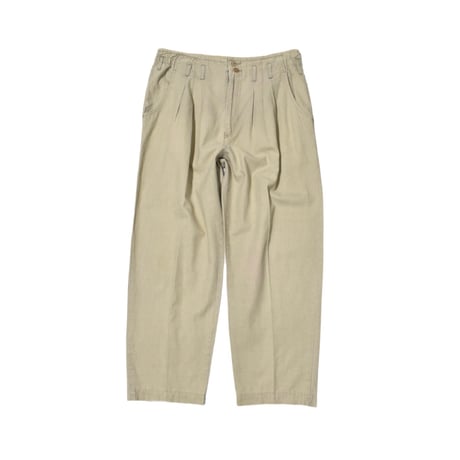 Vintage Two Tuck Ramie Wide Slacks