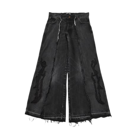 “Remake by VERS” Twincut Western Flare Denim Pants