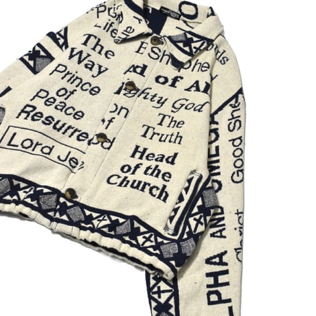 "Remake by VERS"  Vintage Rug Jacket