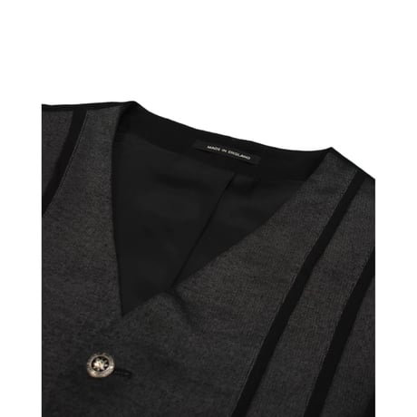 UK Vintage Panel Collarless Jacket