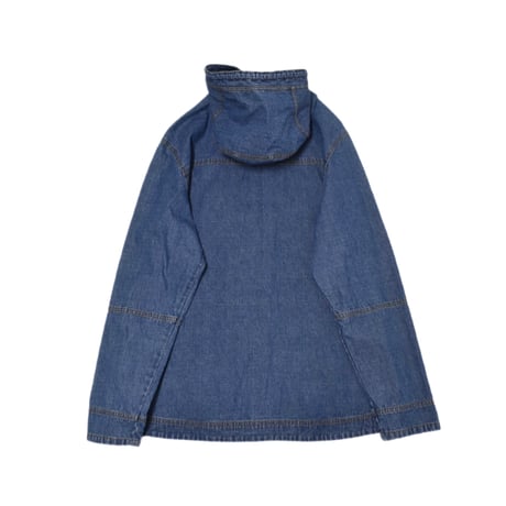 ZIp-up Denim Hoodie