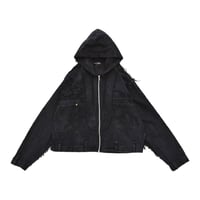 “Remake by VERS” Utility Denim Hoodie Jacket