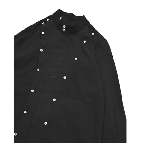 Art Cutting Stand Collar Shirt