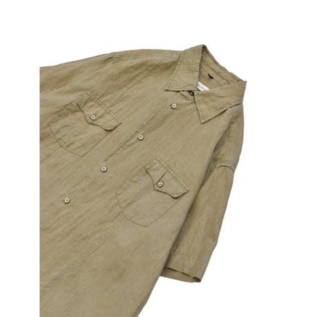 Sand Beige Linen S/S Shirt