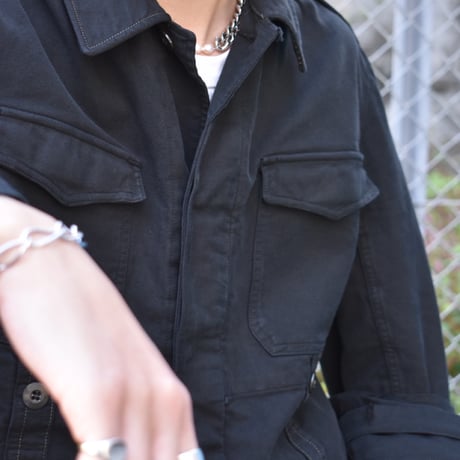 80s~ German Army Moleskin Field Jacket - Original Overdye -