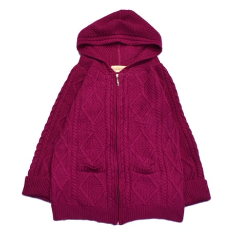 Ireland Aran Knit Zip Hoodie