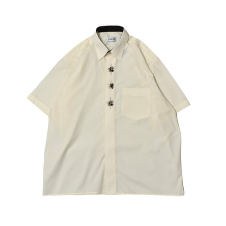 Embroidery Fly Front S/S Shirt