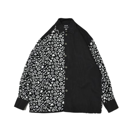 Vintage Switching Design L/S Shirt
