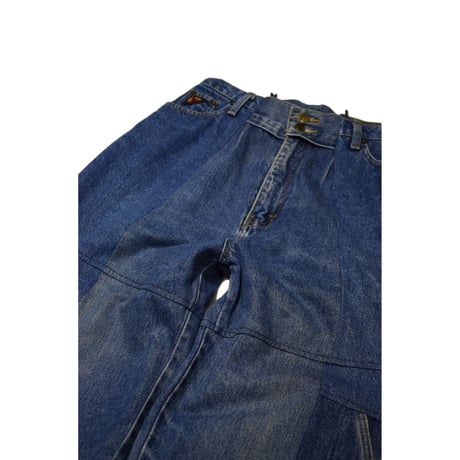 "Remake by VERS" Switching Wide Denim Pants