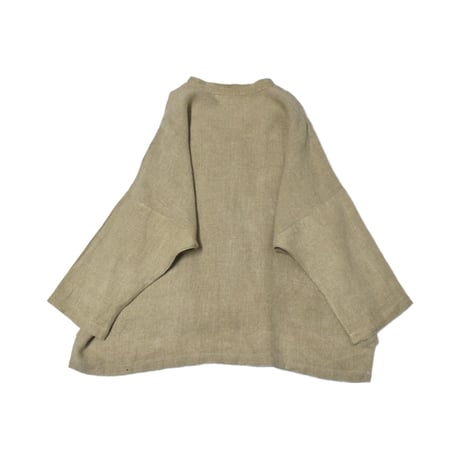 Asymmetric Linen Zip Jacket