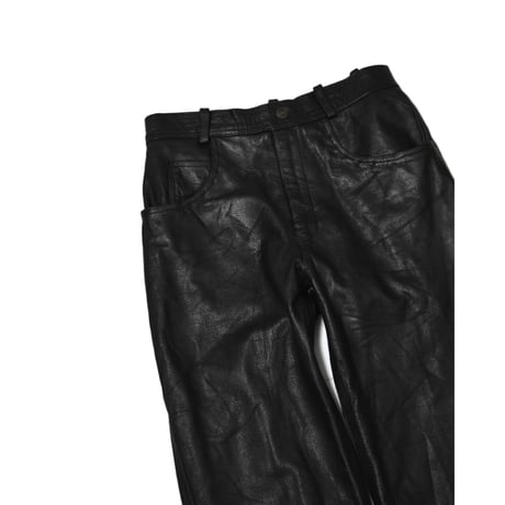 Vintage Leather Zip Pants