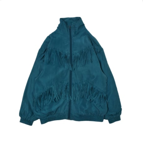 Vintage Fringe Silk Blouson