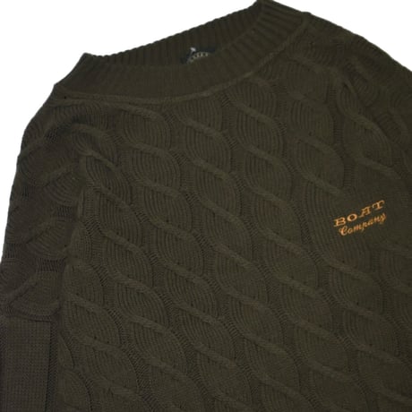 Wool Blend Cable Knit Sweater