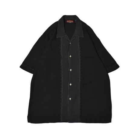 Embroidery Open Collar S/S Shirt