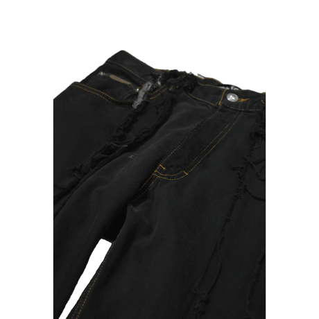 "Remake by VERS" Fringe Damege Flare Denim Pants