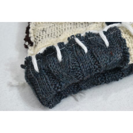 "Remake by VERS" Patch Design Aran Knit Cap