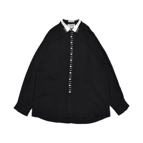 Decorative Button Rayon Shirt