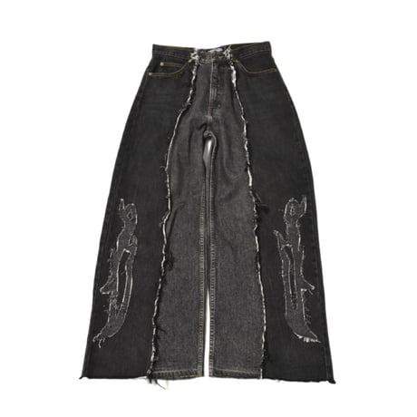 “Remake by VERS” Twincut Western Flare Denim Pants