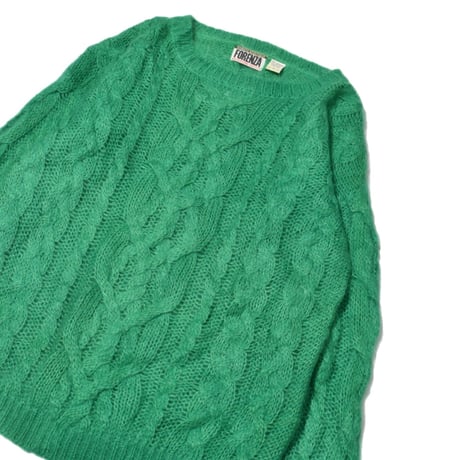 Vintage Mohair Cable Knit Sweater