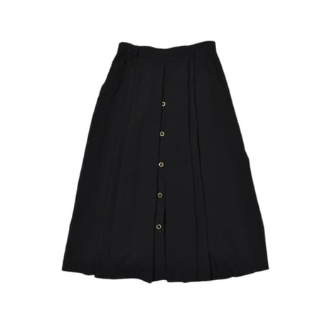 Black Pleats Design Skirt