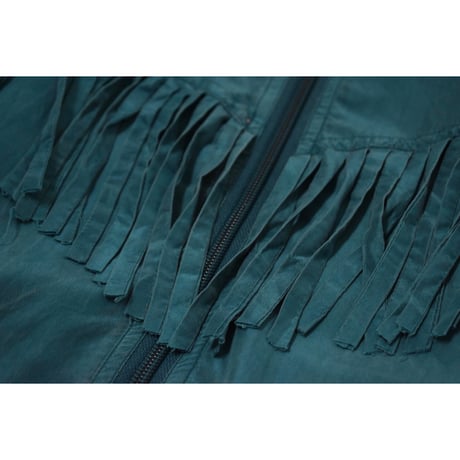 Vintage Fringe Silk Blouson