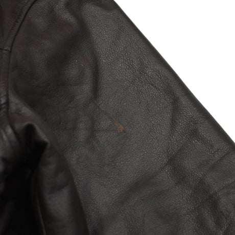 Vintage Leather Zip-Up Blouson