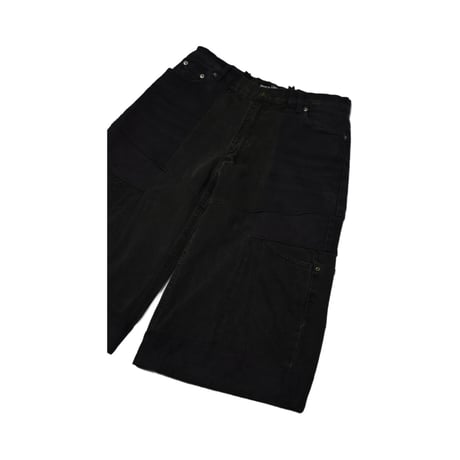 "Remake by VERS" Switching Buggy Half Denim Pants