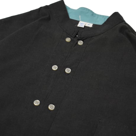 Double Button Stand Collar Shirt