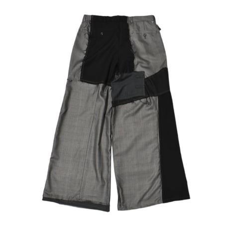 "Remake by VERS" Deconstruction Flare Slacks