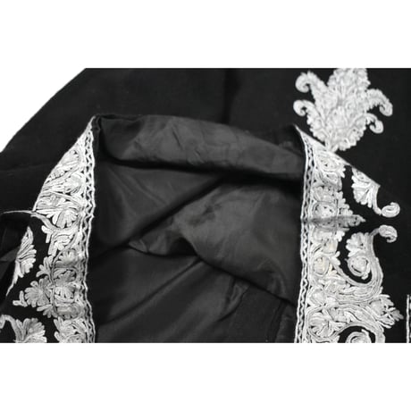 Embroidery Mao Collar Jacket