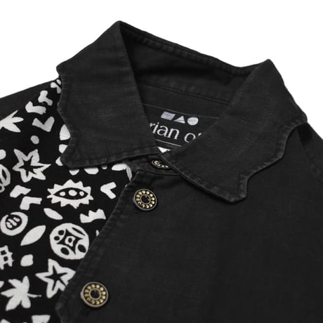 Vintage Switching Design L/S Shirt