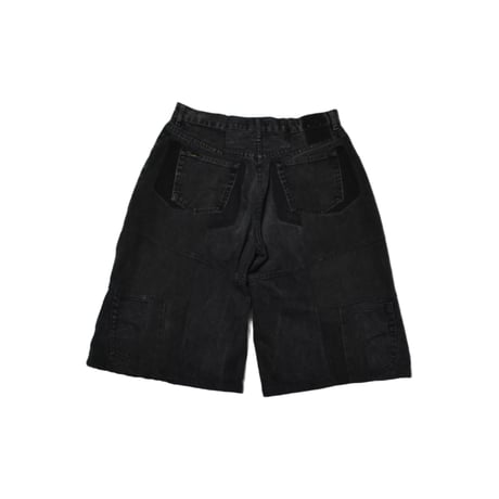 "Remake by VERS" Switching Buggy Half Denim Pants