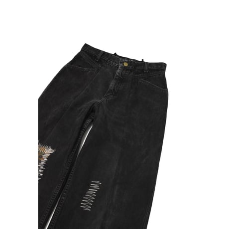 "Remake by VERS" German Military Patch Flare Denim Pants
