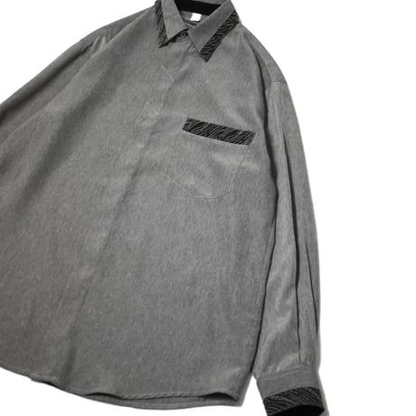 Vintage Fly Front Design L/S Shirt