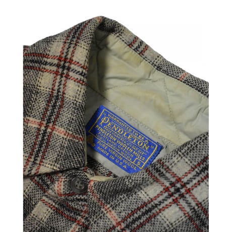 70s Vintage “PENDLETON” Wool Cheak L/S Shirt