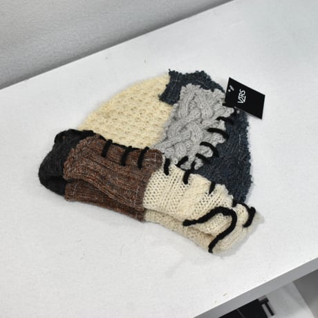 "Remake by VERS" Patch Design Aran Knit Cap