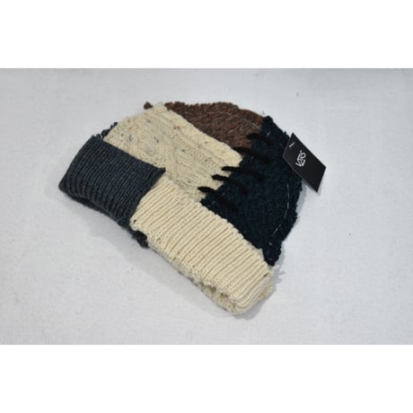 "Remake by VERS" Patch Design Aran Knit Cap
