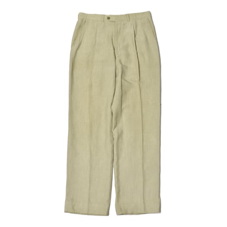 Vintage Single Tuck Linen Slacks