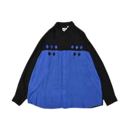 Fly Front Embroidery Design L/S Shirt
