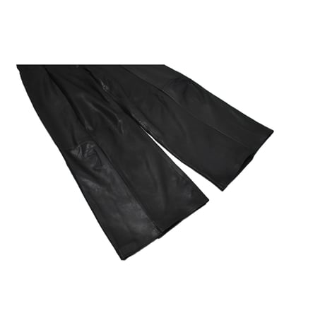 VERS Remake Real Leather Wide Flare Pants