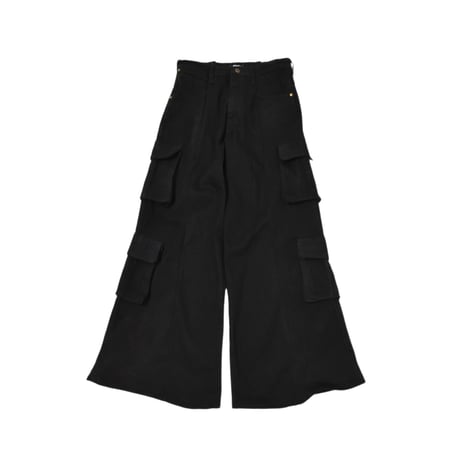 VERS Remake Wide Flare Cargo Denim Pants