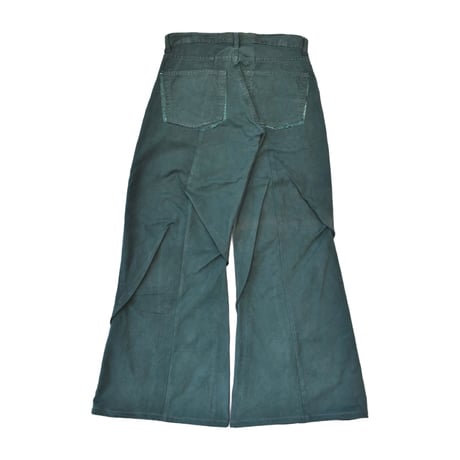 "Remake by VERS" Asymmetric Tuck Denim Trousers