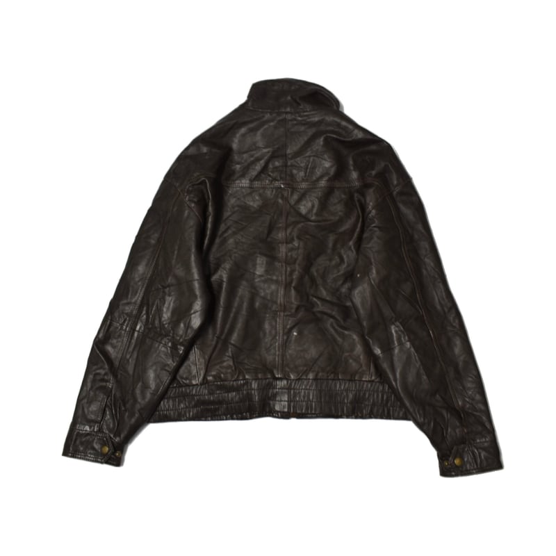 【超ワイルド】アメリカンビンテージ　激渋ライダース　ショート丈　Lサイズ Vintage Short Length Real Leather Jacket | 水戸 古