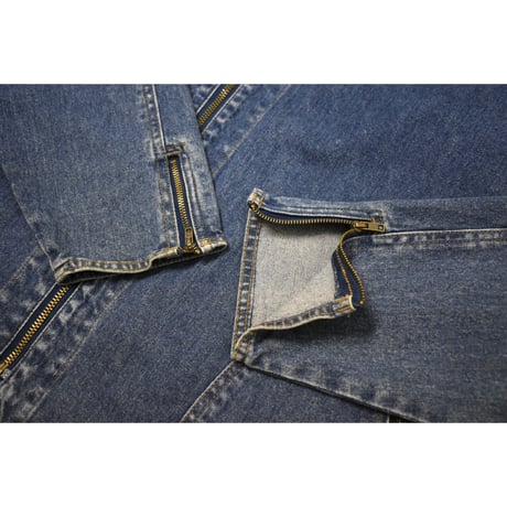 Vintage ZipUp Denim Hoodie