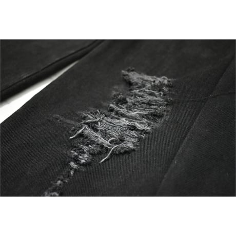 "Remake by VERS" Fringe Damage Flare Denim Pants