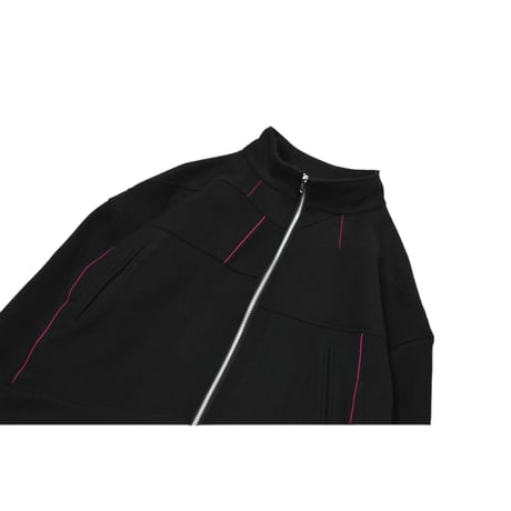 VERS Remake Stripe Zip Up Wool Jacket