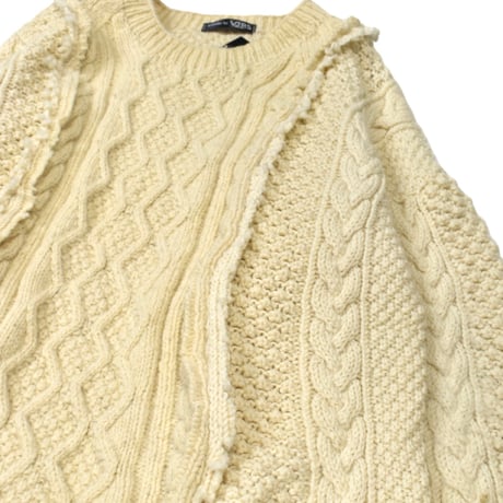 ”Remake by VERS” Rebuild Aran Docking Knit