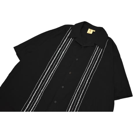Embroidery Open Collar S/S Shirt