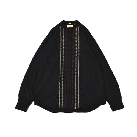 Embroidery Stand Collar L/S Shirt
