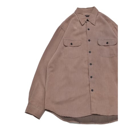 Rayon Blend Stripe L/S Shirt